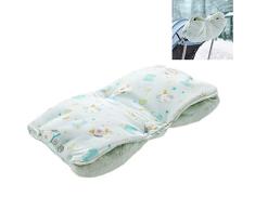 Kinderwagen Handwärmer,Handwärmer Handschuhe Handmuff Für Kinderwagen Buggy Kinderwagenmuff,Kinderwagen Handschuhe Atmungsaktiv Wasserfest Winddicht,Flanellfutter,Wasserdichtes Gewebe(Rosa),Grün