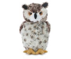 Aurora, 30535, Mini Flopsie Osmond Eule 20cm, Plüschtier, weiß/braun