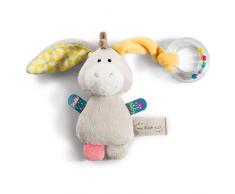 Nici 42080 My First Kuscheltier Esel Muli mit Ringrassel, 14, 5 x 7, 5 cm, beige