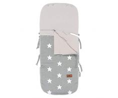 Babys Only - Sommer Fußsack Autositz 0+ Star grau/weiß