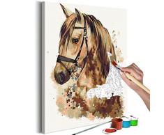 murando - Malen nach Zahlen Pferd 40x50 cm Malset mit Holzrahmen auf Leinwand für Erwachsene Kinder Gemälde Handgemalt Kit DIY Geschenk Dekoration n-A-0264-d-a