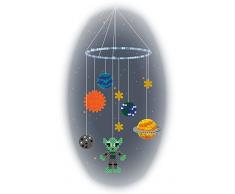 Hama 3231 - Geschenkpackung Mobile Weltraumabenteuer, ca. 2500 Bügelperlen, 2 Stiftplatten und Zubehör