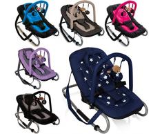 Babywippe BABY RELAX (Inklusive abnehmbarem Spielbogen) (Braun Beige)