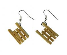 Schlitten Ohrringe Miniblings Hänger Winter Holzschlitten Mini Schlitten Holz