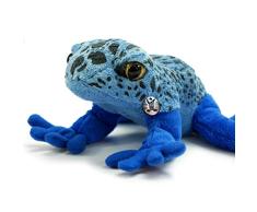 Kuscheltiere.biz Blauer Pfeilgiftfrosch Titus Kuscheltier Frosch Plüschfrosch 18 cm