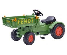 BIG Spielwarenfabrik 800056552 - Fendt Geräteträger, Kinder-Trettraktor, große Ladefläche, ab 3 Jahren