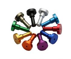 Beaurce Garderobenhaken aus Aluminium, Türwand Bad hängend, 10 Stück bunt