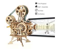 Robotime Mechanisch Vitascope Holz Modellbau - 3D Puzzle Holz Erwachsene - Denkspiele Spielzeug Geschenk Teenager ab 14 Jahren bausatz Holz projektor