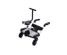 Fillikid Filliboard Wide SET inkl. Sitz, BuggyBoard nutzbar von 2-5 Jahre, Rollbrett Universell für alle gängigen Kinderwagen & Buggy, extra breites Trittbrett. Kiddyboard mit Zusatzsitz