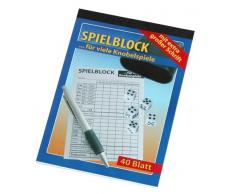 Spielblock für viele Knobelspiele mit extra großer Schrift