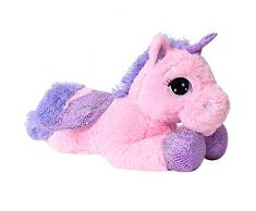 TE-Trend XL Einhorn Kuscheltier Kuschelpferd Plüschtier Stofftier Unicorn 45cm lila Glitzerhorn Rosa Pink