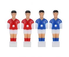 Alomejor 4 pcs Tischfußball Figuren Tischfußball Herren Mini Fußballspieler Ersatzteile für Tischfußball Tischkicker
