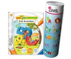 Ravensburger tiptoi ® Buch | Erste Buchstaben - Mein Lern-Spiel-Abenteuer + ABC Alphabet Lern-Poster mit Tieren
