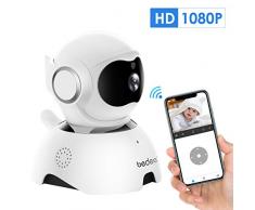 1080P WLAN IP Kamera, bedee FHD WiFi Überwachungskamera Innen, Babyphone über Handy, Haustier/Zuhause Monitor mit Bewegungserkennung, Zwei-Wege-Audio, IR Nachtsicht und Mobile App Kontrolle