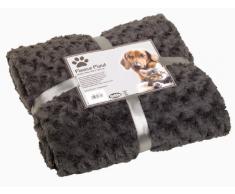 Nobby Kuscheldecke Fleece Plaid Super Soft, 100 x 150 cm, grau