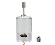 Mikromotor 12V, Hochgeschwindigkeitsmotor, Mini-Elektromotor mit 2-teiligem Zahnkopf, für elektrisches Spielzeugauto-Kindermotorrad(30000 U/min)