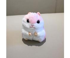 N/ A Nette Plüschtiere des Neuen Netten Weichen Plüsch-Hamster Puppe Schmuck Tasche Schlüsselanhänger Greifen Maschine Plüschhamster Puppe Wnkls (Color : Light pink)