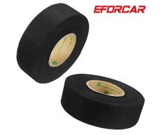 ETGtek(TM) 2pcs Verdrahtung Harness Tape Hitzebeständige Klebe Tuch Stoff Tape Kabel Webstühle für Auto Motorrad