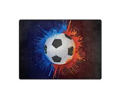 WowPrint Sport Fußball Ball Teppich Groß Weich Teppich Wohnzimmer Schlafzimmer Küche Home Kinderzimmer Decorator 203 x 147 cm