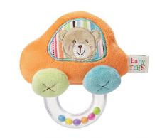 Fehn 091182 Rasselring Auto / Greifling zum Rasseln, Fühlen, Spielen mit kuschelweichem Stoff-Auto, für Babys und Kleinkinder ab 0+ Monaten