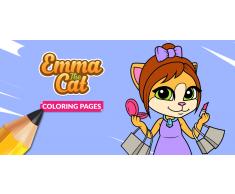 Sprechende Katze Emma: Ausmalbilder