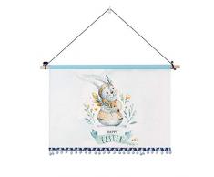 Suannai tapestry Poster Bild Cartoon niedlichen Tier Wandteppich nordischen Kaninchen hängen Bild Foto Dekoration Schlafsaal Kinderzimmer hängen Stoff-Kaninchen 4_65 * 45 cm