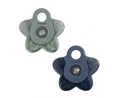 Filibabba® Kühlende Beißringe 2er Pack | Kühlbeißring mit Wasser gefüllt | Zahnungshilfe Baby (Blue)