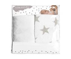 Wickelauflagenbezug Frottee Wickelunterlage Bezug Wickelauflage Sterne - Keil u flach 3 Formen - 2er Set