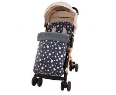 SONARIN Universal Premium Fußsack für Kinderwagen,weicher Deluxe-Thermo-Fleece,Cosy Toes,für Jogger, Buggy(Grau)