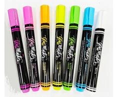 Kreidemarker Kreidestift Fenster Marker Flüssigkreide Whiteboard Tafel Neon UV LILA