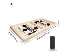 Tragbares Tischhockey-Tischspielset aus Holz, Heimparty-Hockey-Schlachttischspiel, einfache Bedienung, geeignet für Familien- und Geburtstagsfeiern