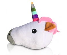 LovisLeander Einhorn Kuscheltier - Süßes Emoticon Kissen aus Plüsch (Limited Edition)