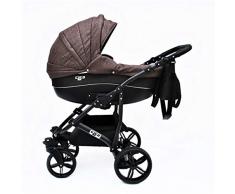 Cleo Kombi Kinderwagen 3 in 1 braun/schwarz
