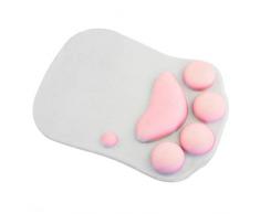 Star-link Ergonomische Gaming Mauspad mit Handgelenkstütze, Rutschfest Weiches Silikon Gel Office Maus Handgelenkauflage Komfort Cartoon Katze Handgelenk Kissen Micemat Dekor für Computer und Laptop