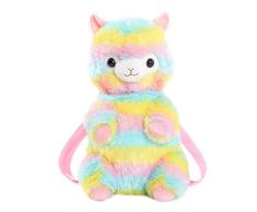 LANFIRE Karikatur Chubby Hamster Eichhörnchen Plüsch Spielzeug Puppe Rucksack Umhängetasche Geburtstagsgeschenk 1pc (sheep)