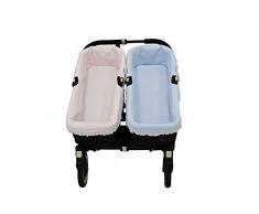 Deckt personalisierte Babytragetasche für Kinderwagen ab.