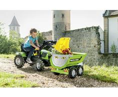 Rolly Toys rollyFarmtrac Trettraktor Deutz-Fahr 5120 (mit rollyTrac Lader, für Kinder von 3-8 Jahre, Sitz verstellbar, Luftbereifung) 611218