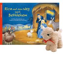 Rica auf dem Weg nach Bethlehem - mit Stoffschaf: Ein Folien-Adventskalender zum Vorlesen und Gestalten eines Fensterbildes (Adventskalender mit ... Kinder / Ein Buch zum Vorlesen und Basteln)