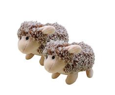 shenlanyu Stofftier 2 Stück Pet Chew Toys Plüschigel Igel Schaf Hund Soundspielzeug Hund Quietschspielzeug Hund Interaktives Spielzeug