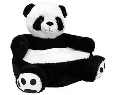 Wagner 8050 - Kindersessel Panda in Weiss-schwarz aus Plüsch, ca. 50 cm, Plüschtier Plüsch Sessel Kindersofa Sofa