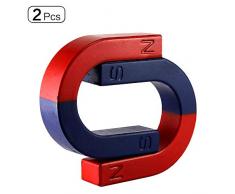 Hufeisenmagnete, U-Form, stark, für Schule, Lehrprojekte, 2 Stück