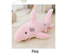 80Cm Plüschhaie Spielzeug Kuscheltiere Simulation Big Sharks Puppenkissen Kissen Kinderspielzeug für Kinder Geburtstagsgeschenk-50Cm_Pink