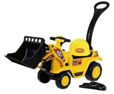 Kinder Rutscher Auto Bobbycar Rutschauto - Bagger mit Helm
