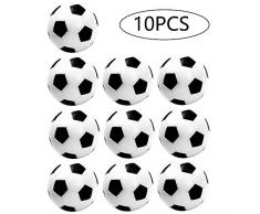 LMWZYK Kinder TischfußBall ZubehöR Party Tischkicker FußBall KickerbäLle Schwarz TischfußBall Foosballs Weiß TischfußBall Mini Erwachsene TischfußBall Schwarz Mini TischfussballbäLle 10 StüCk