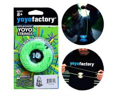 YoyoFactory Yo-Yo ERSATZSCHNURE - 10 Stücke (100% Polyester, Grün Farbe, Für Alle Yoyos)