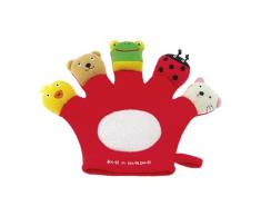 BIECO 38-102018 - Waschhandschuh Handspielpuppe Tiere