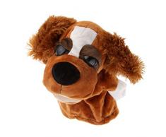 B Blesiya Karikatur Plüschtier Handpuppen Fingerpuppen Kasperpuppen für Kinder und Eltern Geschichte Erklären - Feder Ohren Hund