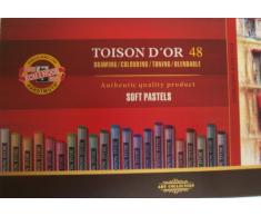 KOH-I-NOOR TOISON DOR 8516 Weiche Künstler-Pastellkreiden im Pappetui (48 Stück)
