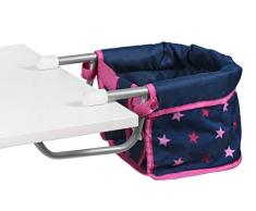 Bayer Chic 2000 735 72 Tischsitz 60 cm, Puppen-Hochstuhl, Stars Navy