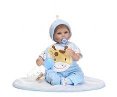 iCradle Schöne Sanfte Berührung 17 43cm Weiches Silikon Lebensechte Puppen Babys Handgemachtes Reborn Baby Mädchen Silikon Vinyl Realistische Puppe Junge (Boy)